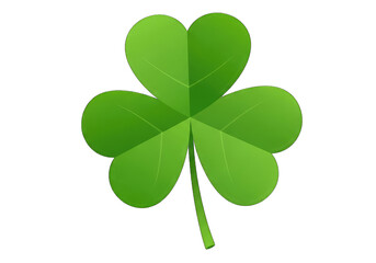 Shamrock on Transparent Background Isolated Lucky Design