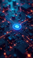 Intricate network of interconnected servers and databases, glowing with digital data streams, illustrating the complexity of modern data management , infrastructure, innovation, complex