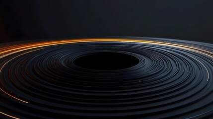 Fototapeta premium Abstract Swirling Pattern with Light Trails in Dark Background