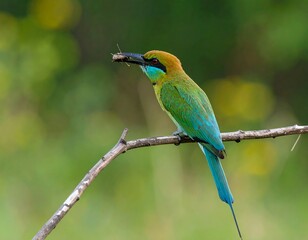 Obraz premium Colorful bird on branch