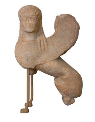Marble statue of a sphinx, Attica, Greece (570-550 BC)