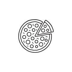 pizza shilhouette vactor illustration 2025