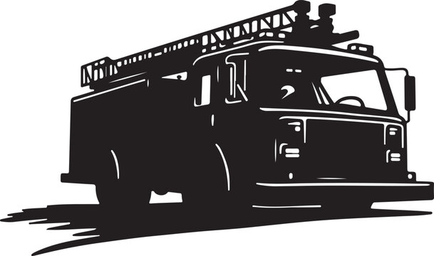 Fire Truck Silhouette Vector &ndash; Emergency Vehicle Clipart
Fire Engine Outline &ndash; Rescue Truck Black Vector Art
Vintage Fire Truck Silhouette &ndash; Emergency Services Illustration