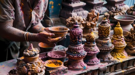 Craftsmen who create various kinds of ornamental