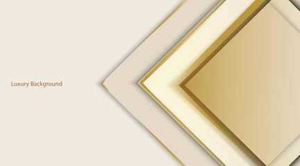 Luxury Cream Background with gold line and shiny