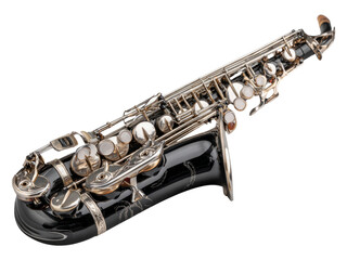 Fototapeta premium Isolated Saxophone on Transparent Background for Creative Projects
