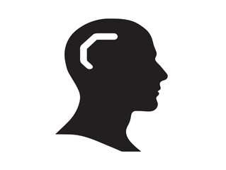 Sleek Programming Technology Icon in Modern Silhouette Vector Illustration for Developers
