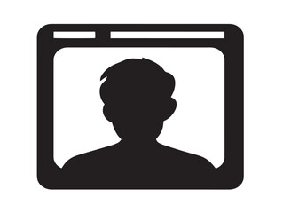 Modern Programming Icon Silhouette with Clean Vector Illustration Design