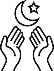 Obraz premium Elegant islamic geometric pattern logo design with traditional motifs