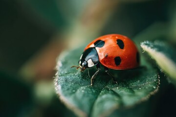 Ladybug on a leaf (1)