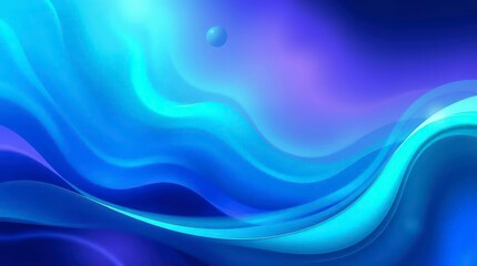 Fototapeta premium Abstract Blue Wave Design