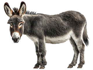 Obraz premium Isolated Donkey on Transparent Background for Creative Use