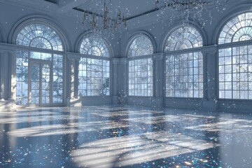Winter ballroom interior