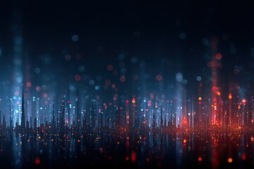 Abstract digital cityscape