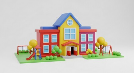 Fototapeta premium house on the playground