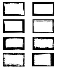 Grunge Frame Collection Textured Borders for Various Applications
