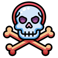 skull and crossbones vector