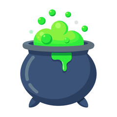 cauldron helloween vector