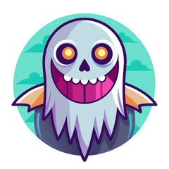 funny ghost scary face e