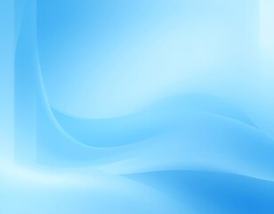 Structure Reference Image Abstract Blue Curves and Gradients in Minimalist Flowing Composition