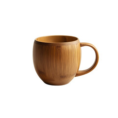 Untitled design - bamboo mug, solid color background, white background