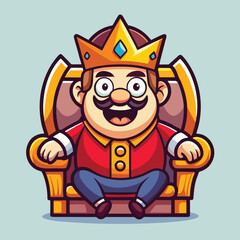 design logo icon vector cartoon mascot king