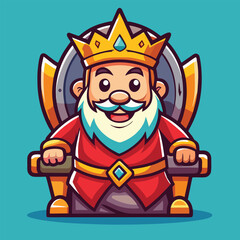 design logo icon vector cartoon mascot king