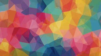 Vibrant Polygonal Abstract Background