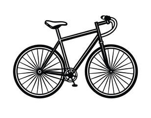 Obraz premium Bicycle Vector Illustration for Cycling and Outdoor Sports