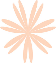 abstract floral shape