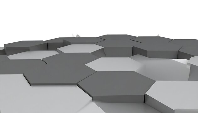 Abstract geometric pattern of hexagons