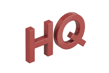 3D rendered HQ letters, red, glossy, isolated on transparent background. background removed