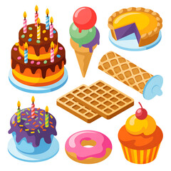 A Colorful Assortment of Sweet Treats and Desserts