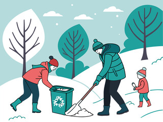 -winter-eco-friendly-practices---snow-and-environm.eps