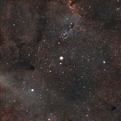 Elephant trunk nebula deep space object