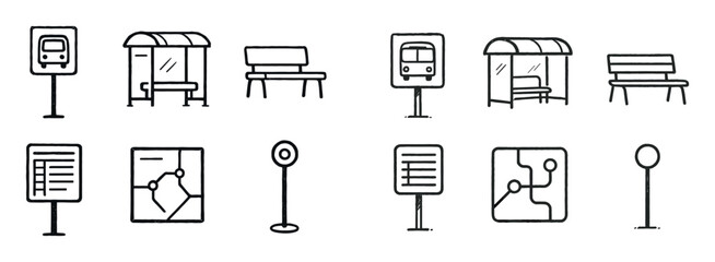 Public Transport Icons