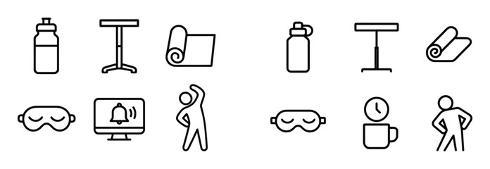 Minimalist Remote Work Icons