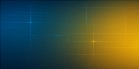 Obraz premium Abstract technology background with glowing blue and green futuristic lines