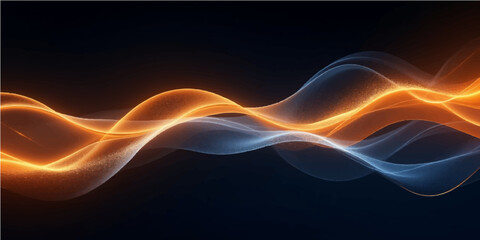 Abstract flowing lines and dynamic glowing smoke create a captivating wallpaper with a colorful, smooth, and energetic design