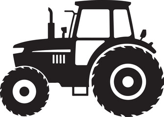 Tractor isolated on white background farming vehicle illustration