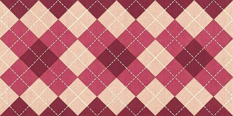 Seamless argyle pattern on wooden background
