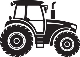 Silhouette vector illustration of an old vintage farm truck isolated on white background