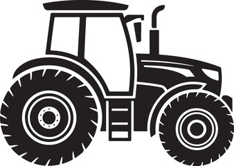 Silhouette vector illustration of an old vintage farm truck isolated on white background