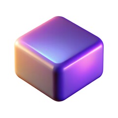  Abstract 3D Gradient Cube Icon
