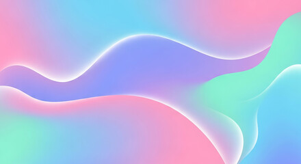 Abstract Gradient Fluid Background in Pastel Colors