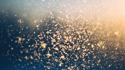 Obraz premium Snowfall Blurred Background with Soft Glow, Winter Holiday Atmosphere, Christmas Design