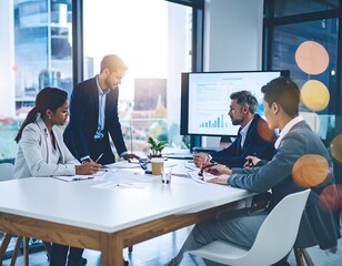 Business team meeting in modern office (2)