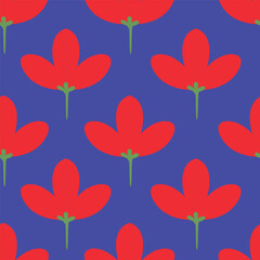 Seamless flowers pattern. Hand draw abstract pattern
