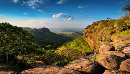 exploring the impressive stone walls of great zimbabwe amid lush green hills