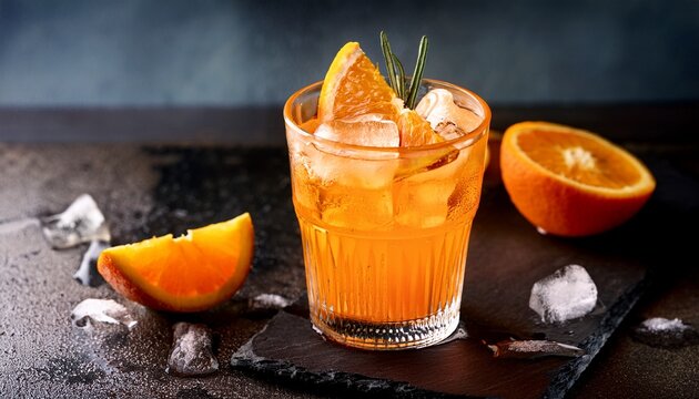 refreshing orange cocktail recipe with ice